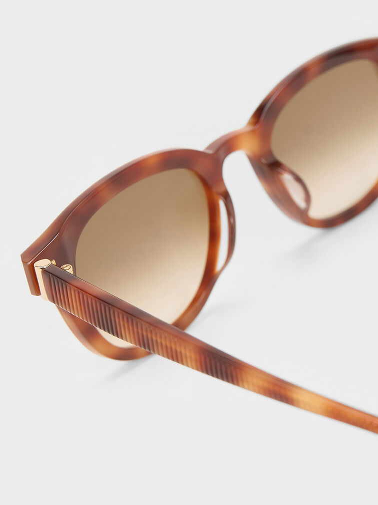 Violette Tortoiseshell Oval Sunglasses, T. Shell, hi-res