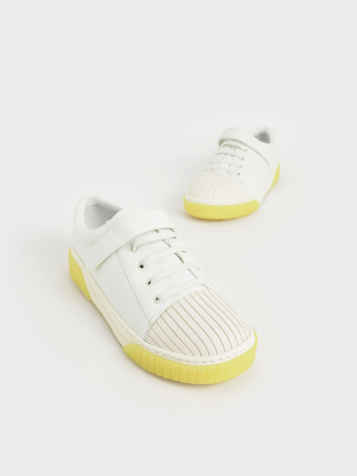 Sepatu Girls'Tweed Platform, White, hi-res