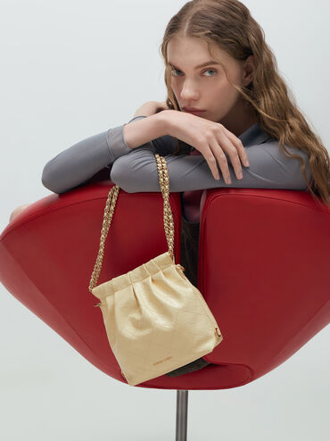 Tas Ransel Two-Way Chain-Handle Duo, Butter Yellow, hi-res