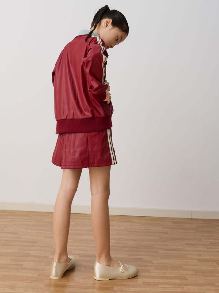 Sepatu Flats Mary Jane Knot-Pearl Orinda Girls, Butter, hi-res