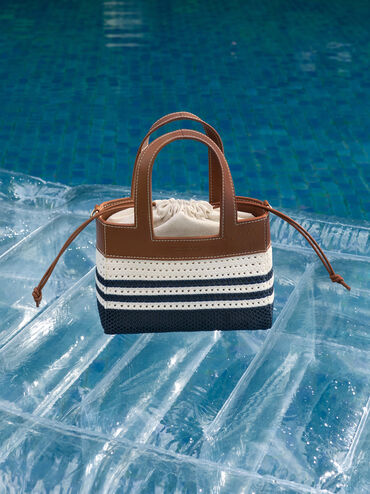 Tas Mini Knitted Striped Girls's Ida, Multi, hi-res