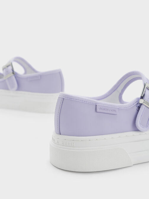 Two-Tone Mary Jane Sneakers, Lilac, hi-res