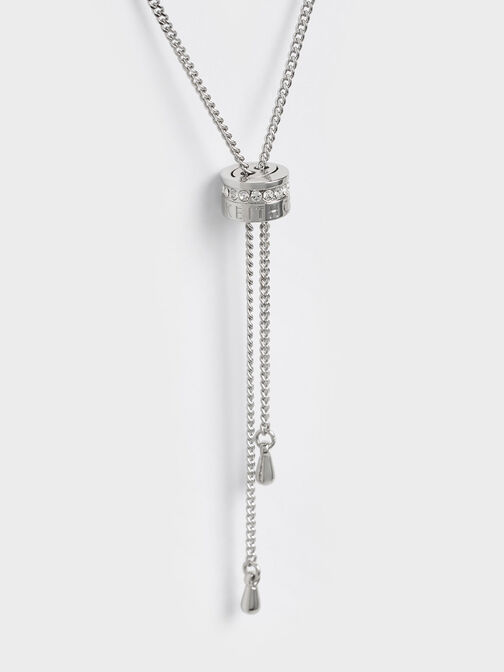 Gelang Bangle Cuff Gabine Swarovski Crystal, Silver, hi-res