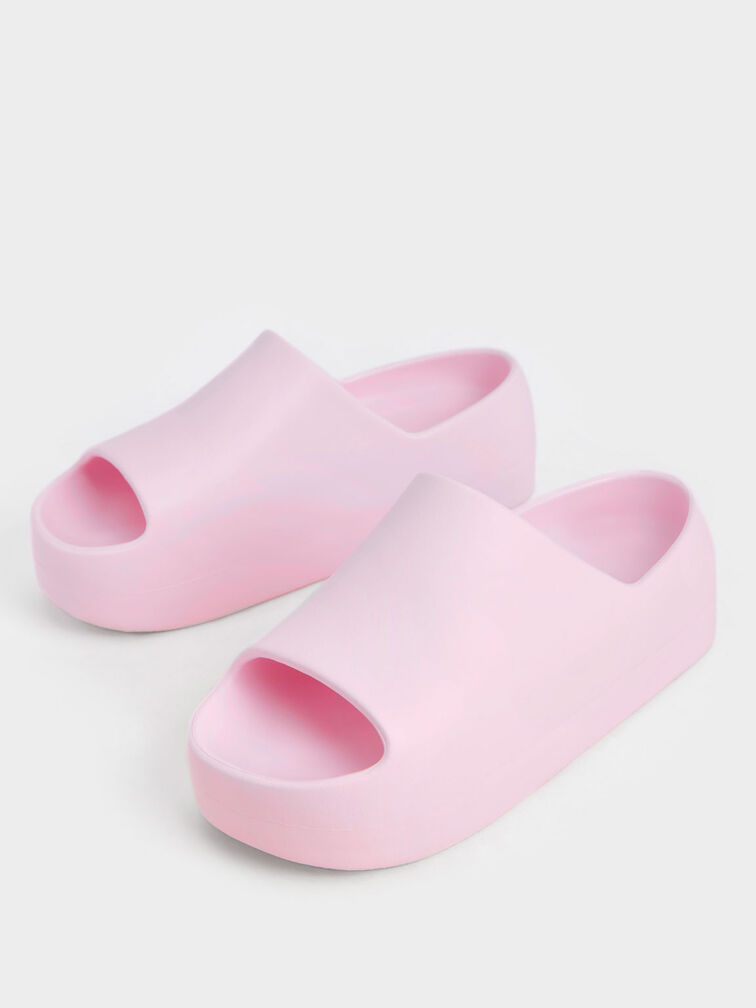 Sandal Slide Platform Morgan, Light Pink, hi-res