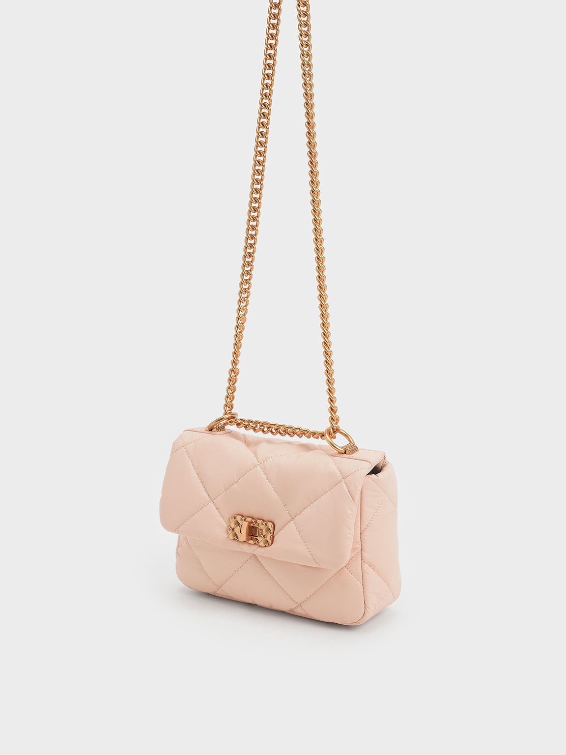 Paffuto Padded Shoulder Bag, Light Pink, hi-res