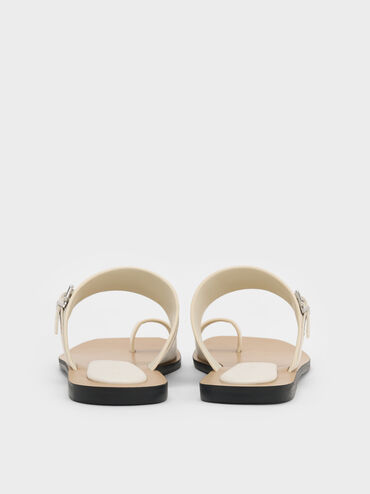 Sandal Toe-Ring Buckled, Chalk, hi-res