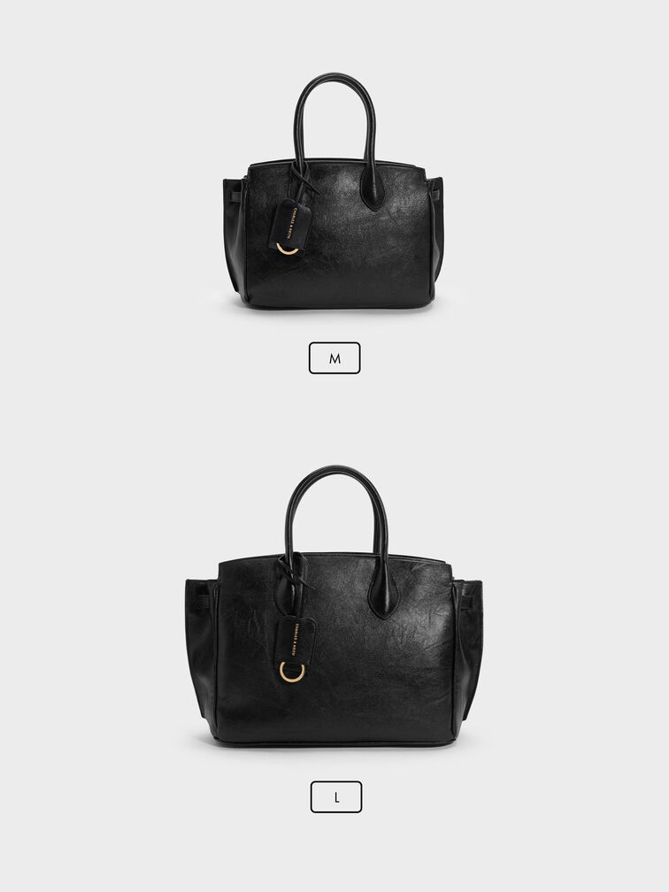 Tas Tote Ginevra, Black, hi-res