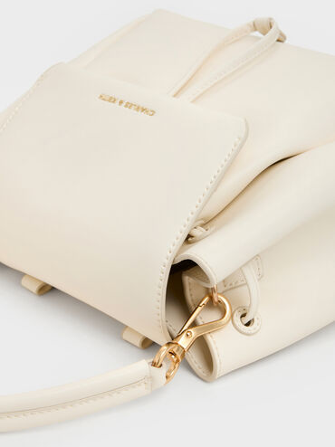 Tas Ransel Top-Handle Hanya, Cream, hi-res