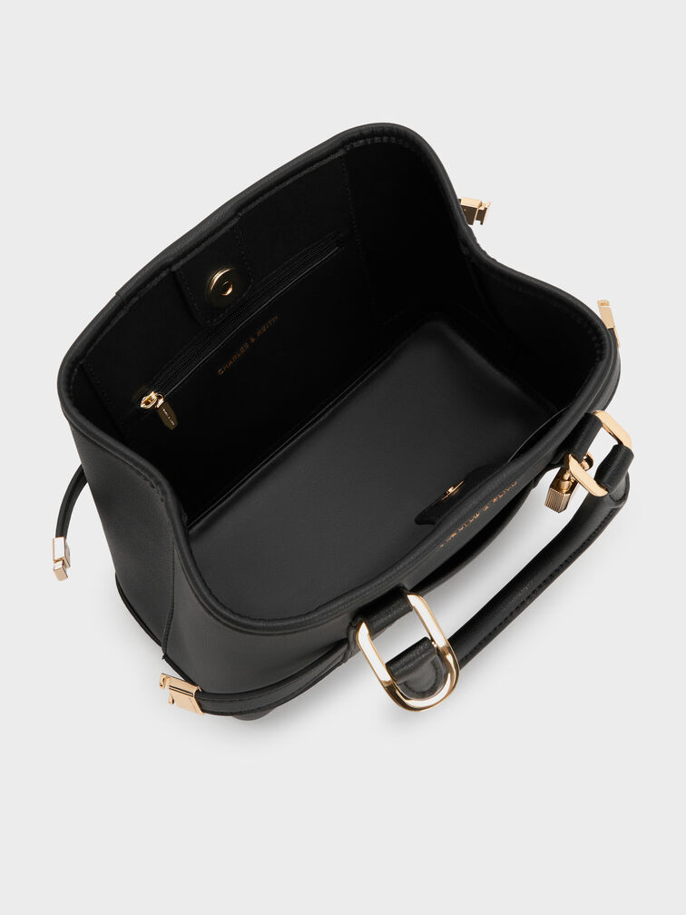 Mini Scottie Tote Bag, Black, hi-res