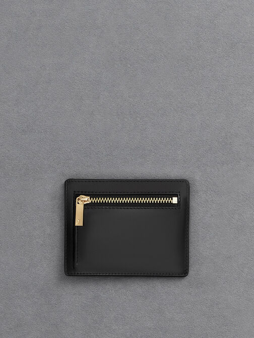 Card Holder Multi-Slot Leather, Black, hi-res