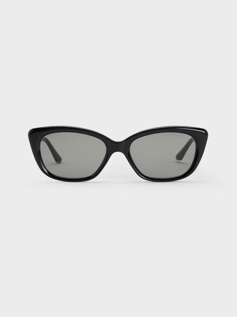 Kacamata Cat-Eye Maeva, Black, hi-res