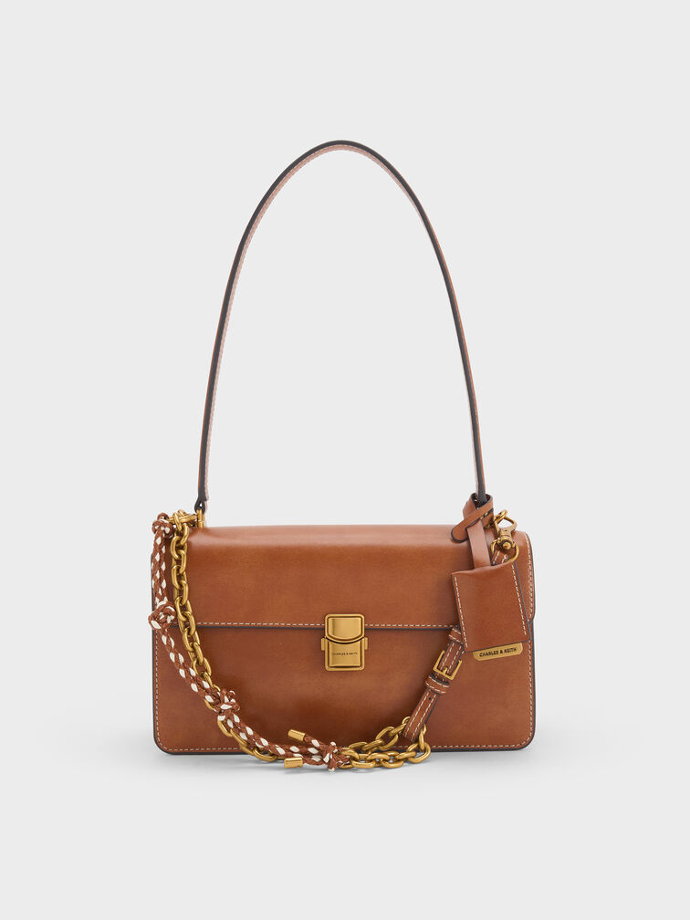 Tas Bahu Rope-Chain Acelynn, Distressed Tan, hi-res