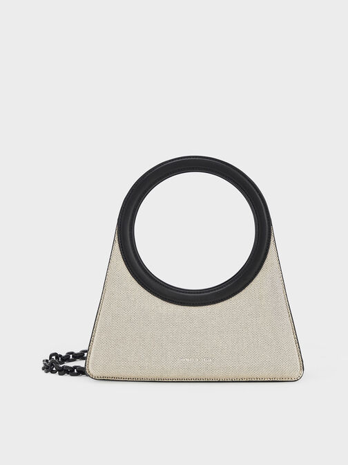 Camelia Circle Handle Geometric Bag, Multi, hi-res