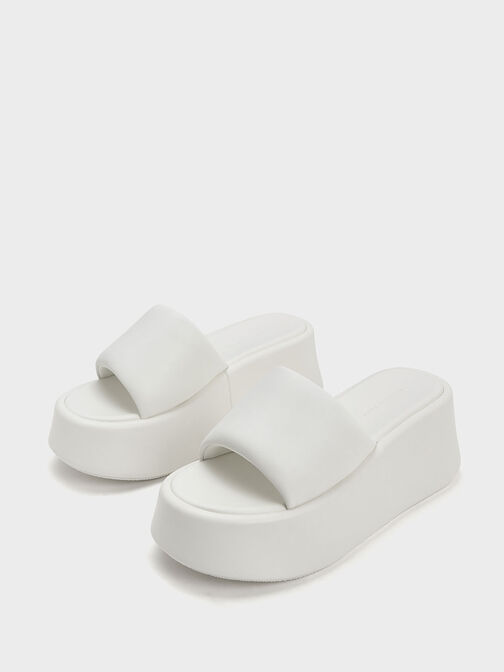 Sandal Flatform Constance, White, hi-res