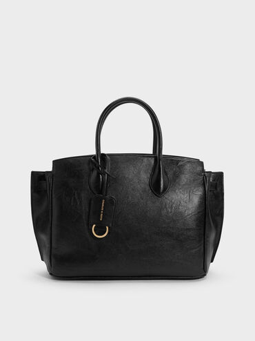 Tas Tote Ginevra Large, Black, hi-res