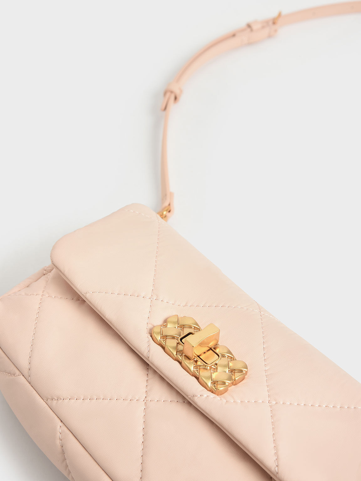 Paffuto Padded Crossbody Bag, Light Pink, hi-res