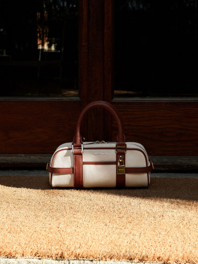 Tas Bowling Canvas Scottie, Brick, hi-res