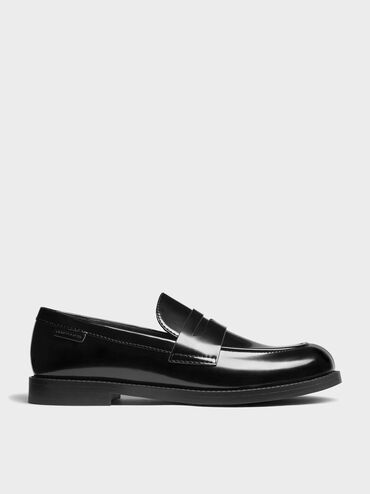 Sepatu Loafers Penny Arven, Black Box, hi-res
