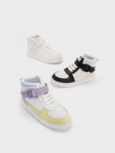 Sepatu Sneakers High-Top Leather Girls' Gabine, Multi, hi-res