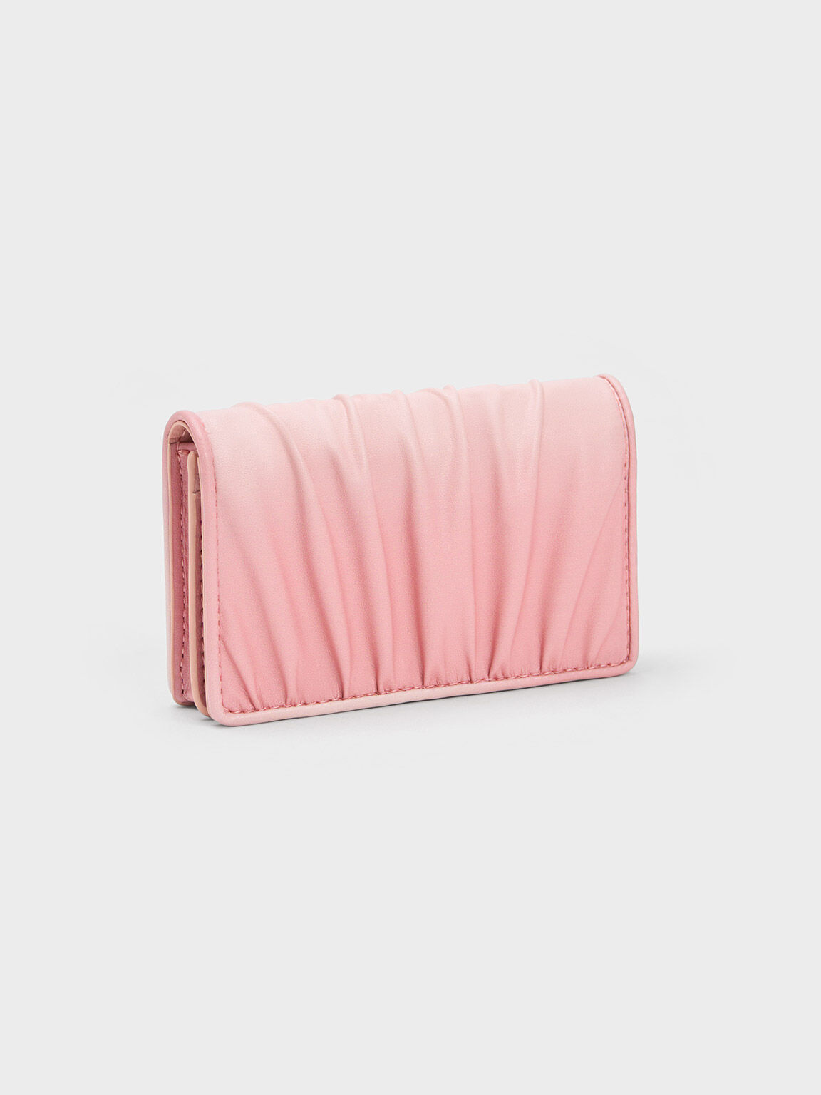 Aldora Ruched Cardholder, Light Pink, hi-res