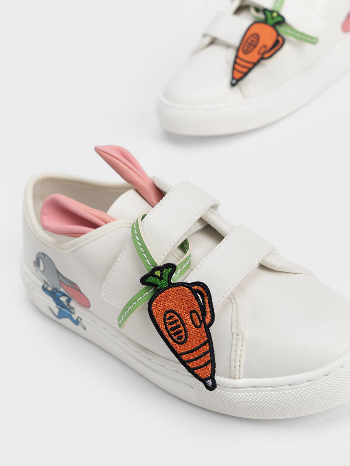 Girls' Judy Hopps Bunny Ear Sneakers, Chalk, hi-res