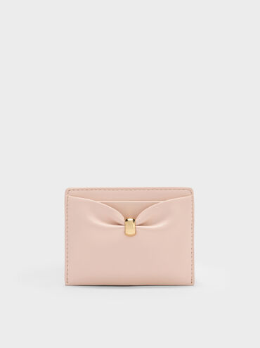 Card Holder Halsey Ruched, Soft Pink, hi-res