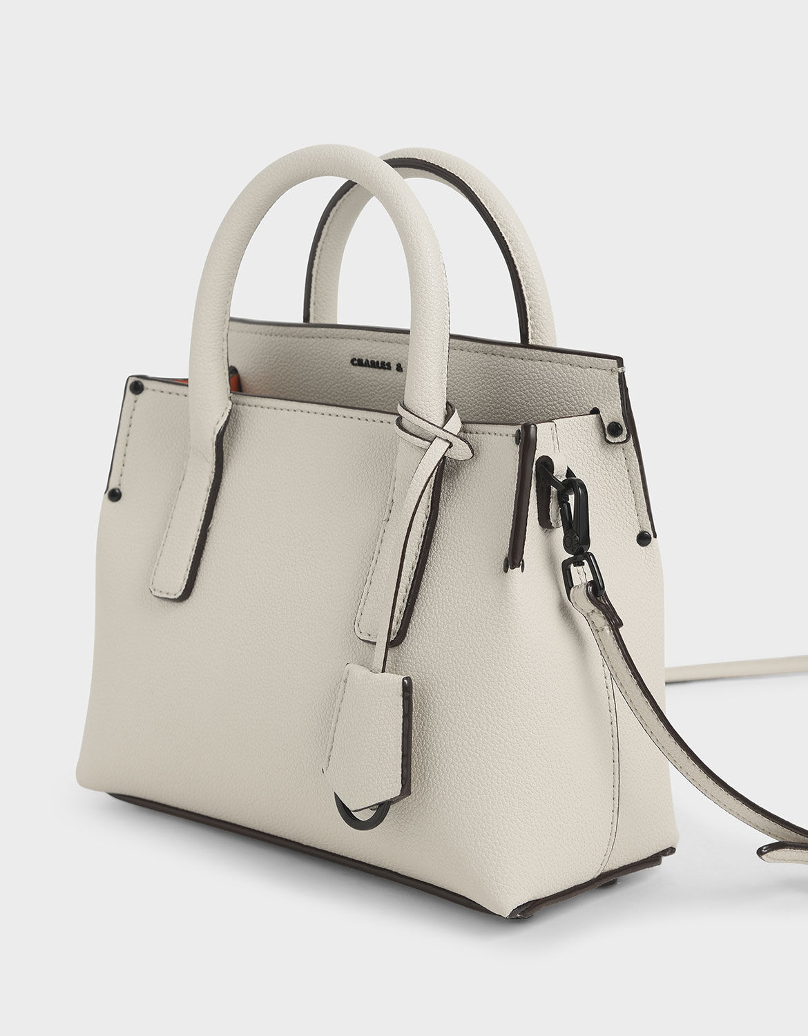 Cream Double Handle Tote Bag CHARLES KEITH ID