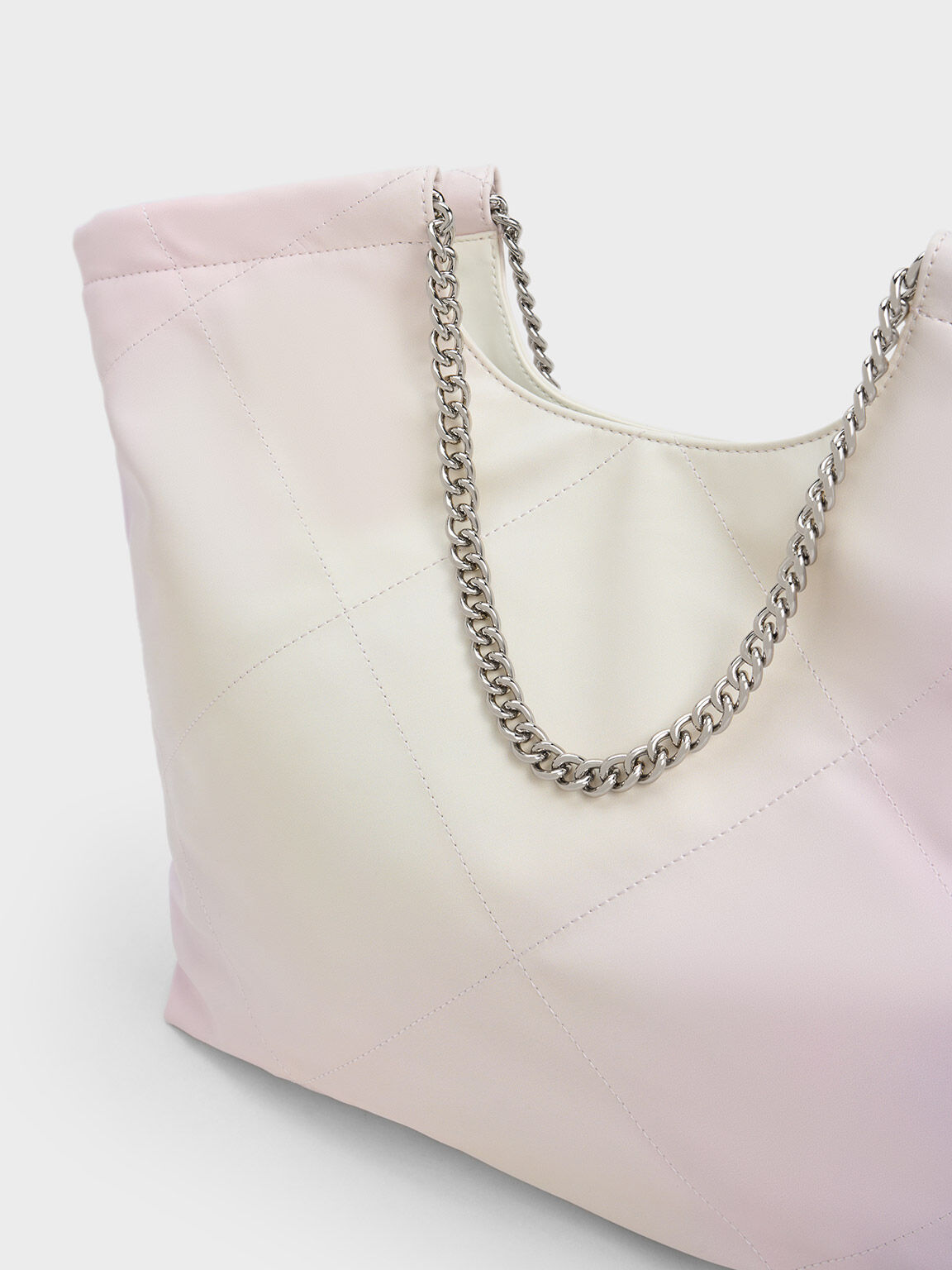Multicoloured Bethel Ombre Chain Handle Tote Bag CHARLES KEITH ID