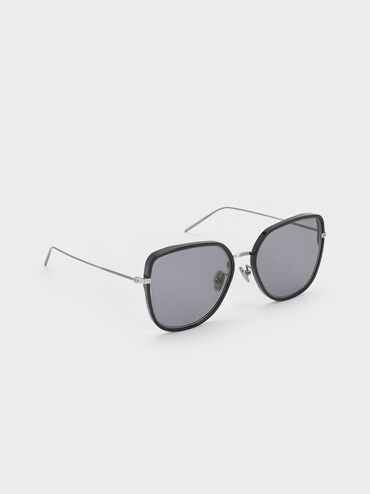 Lisbeth Butterfly Sunglasses, Noir, hi-res