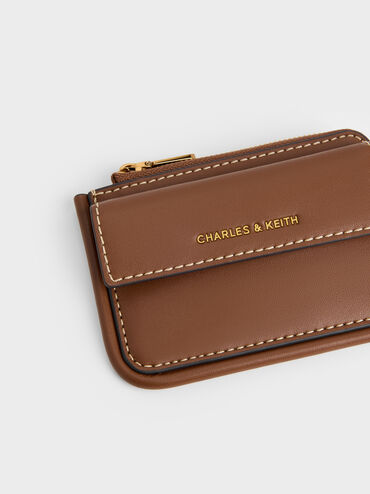 Card Holder Front-Pocket Lyla, Chocolate, hi-res