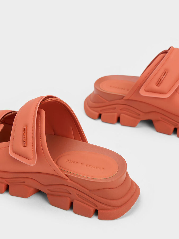 Sandal Slide Dash Double Strap, Orange, hi-res