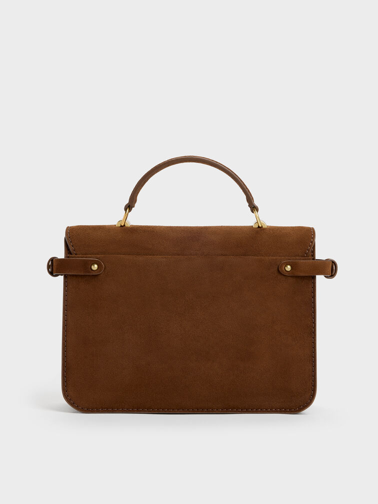 Tas Crossbody Turn-Lock Chance Mini, Pecan Brown, hi-res