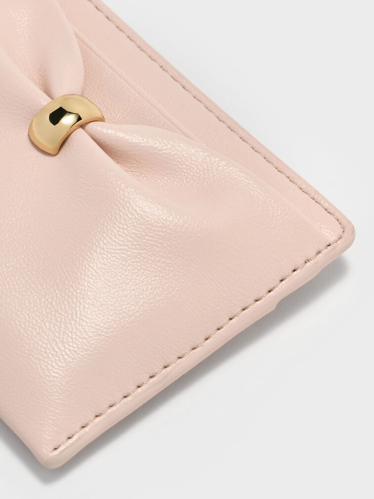 Card Holder Halsey Ruched, Soft Pink, hi-res