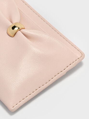 Card Holder Halsey Ruched, Soft Pink, hi-res