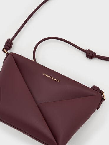 Tas Selempang Geometric Midori, Wineberry Red, hi-res