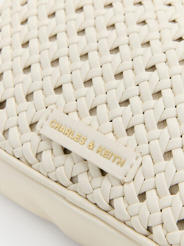 Tas Selempang Woven Azure, Cream, hi-res