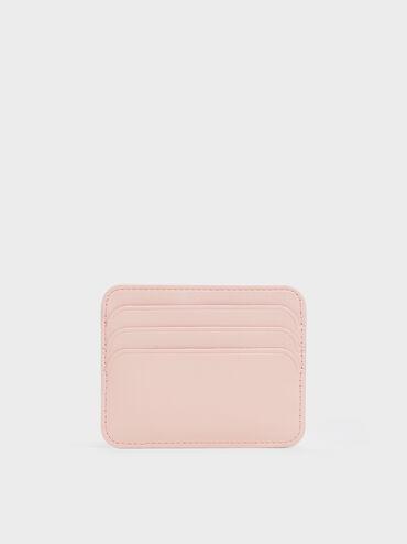 Cleo Quilted Card Holder, Soft Pink, hi-res