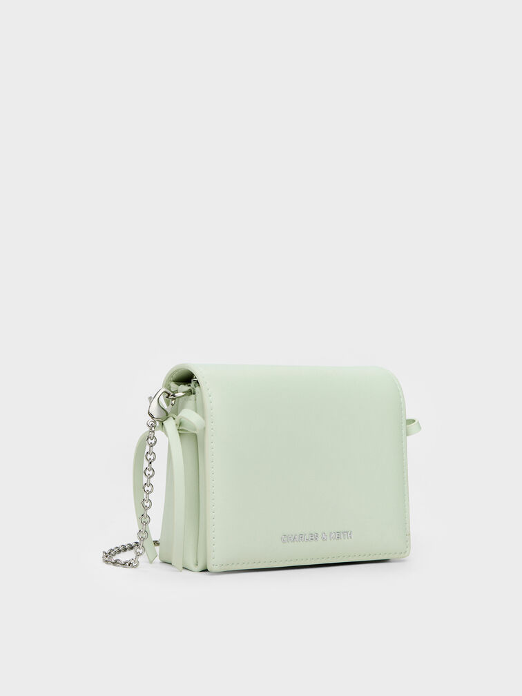 Hazel Bow Small Wallet, Mint Green, hi-res