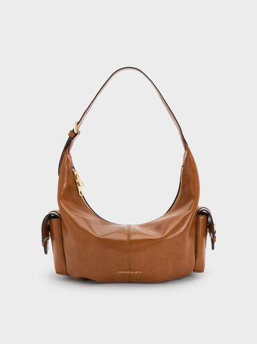 Tas Hobo Side-Pocket Bessie, Distressed Tan, hi-res