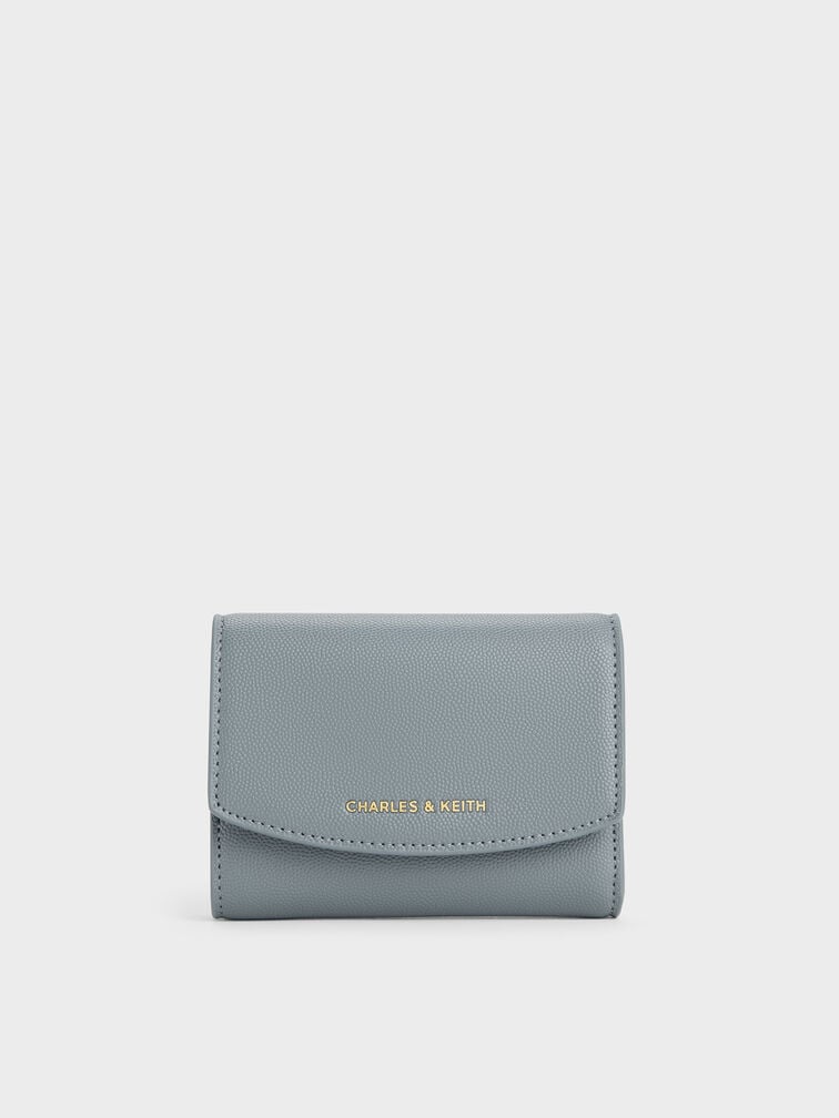 Dompet Flap Curved Briony, Smoky Blue, hi-res