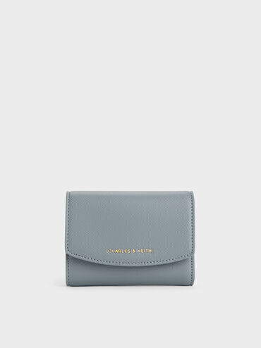 Dompet Flap Curved Briony, Smoky Blue, hi-res