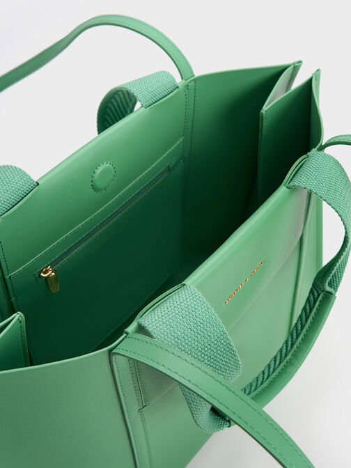 Tas Tote Bag Shalia Large Double Handle, Green, hi-res
