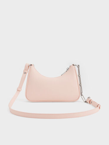 Tas Bahu Chain-Strap Lane, Soft Pink, hi-res