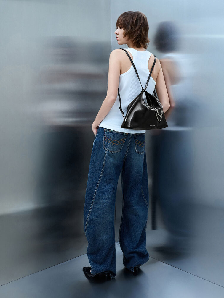 Tas Hobo Chain Atwood, Noir, hi-res