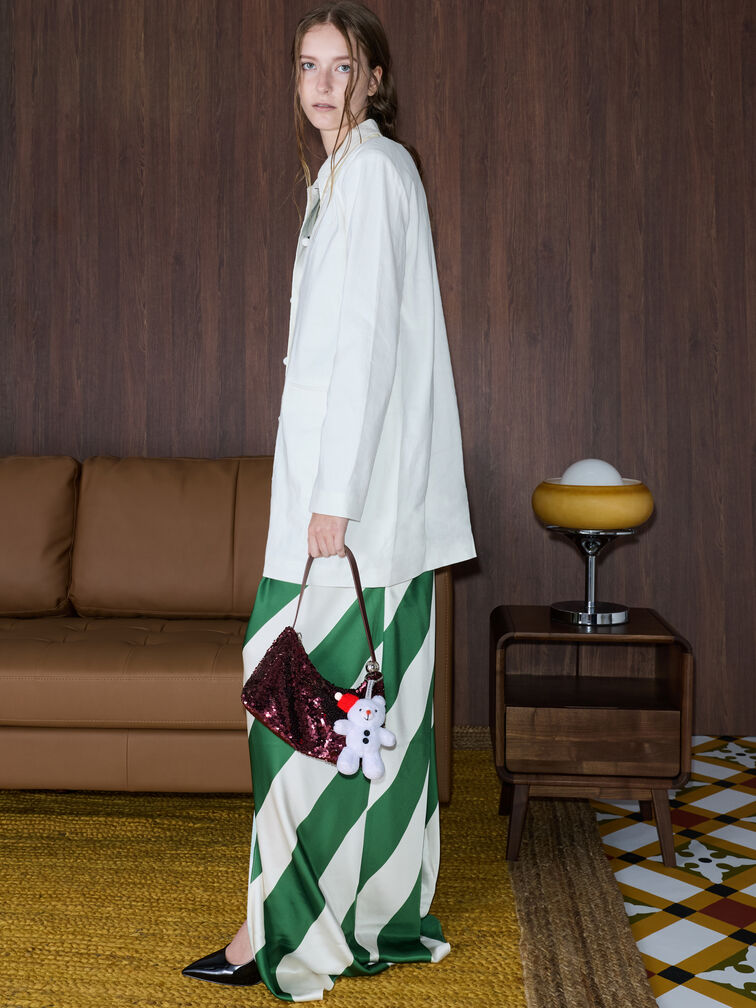 Tas Sequinned Two-Way Jesmyn, Burgundy, hi-res