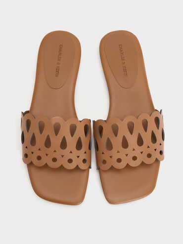Sandal Slide Cut-Out, Cognac, hi-res