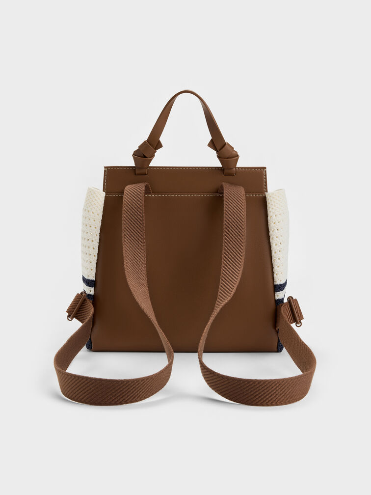 Tas Ransel Knitted Striped Girls's Ida, Multi, hi-res