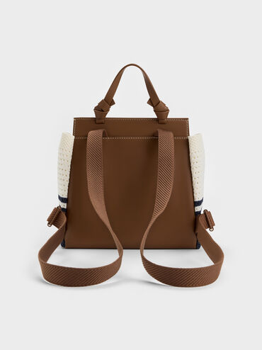 Tas Ransel Knitted Striped Girls's Ida, Multi, hi-res