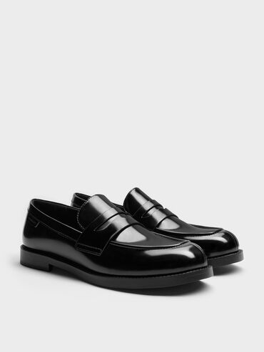Sepatu Loafers Penny Arven, Black Box, hi-res
