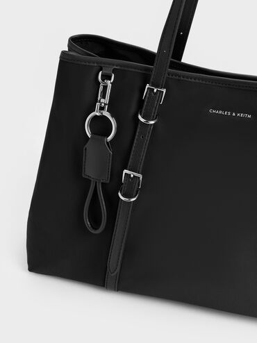 Tas Tote Levy Nilon, Noir, hi-res